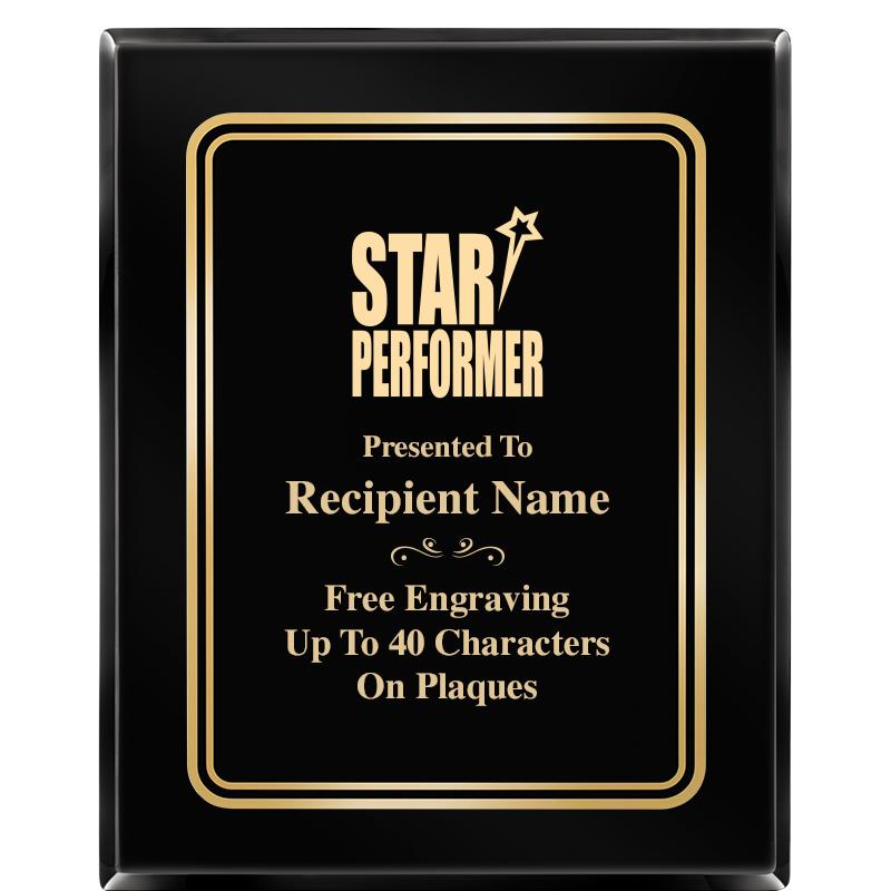 8" X 10" EBONY HERITAGE PLAQUE