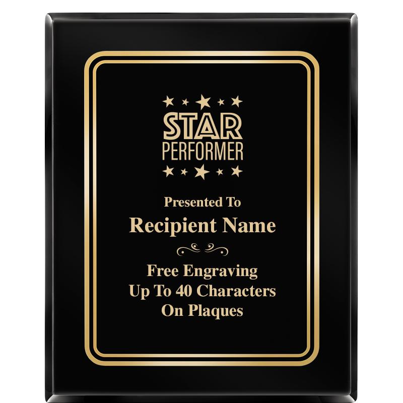 8" X 10" EBONY HERITAGE PLAQUE