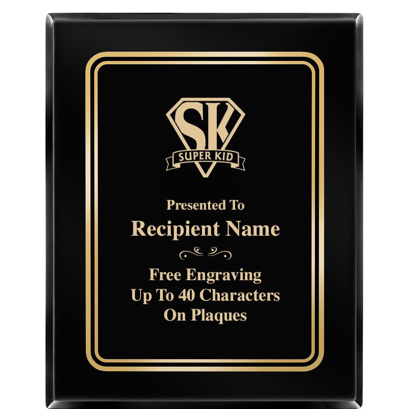 8" X 10" EBONY HERITAGE PLAQUE