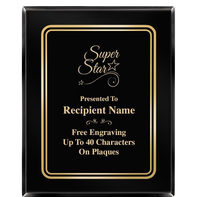 8" X 10" EBONY HERITAGE PLAQUE