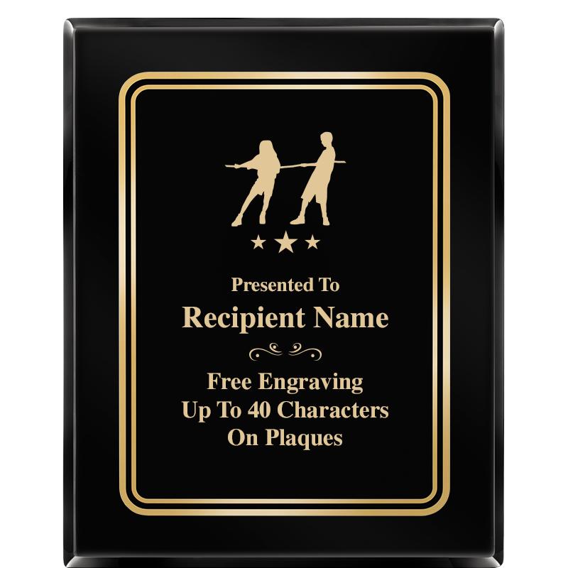 8" X 10" EBONY HERITAGE PLAQUE