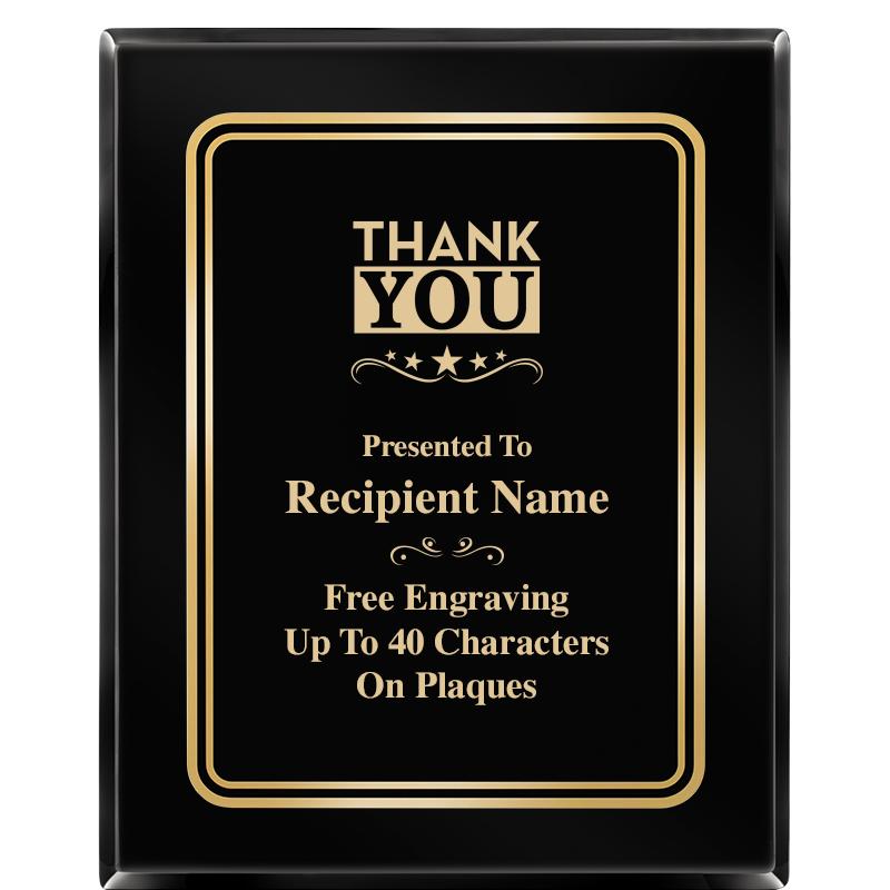 8" X 10" EBONY HERITAGE PLAQUE