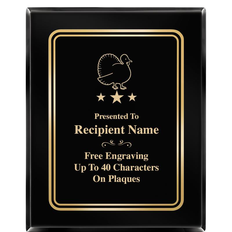 8" X 10" EBONY HERITAGE PLAQUE