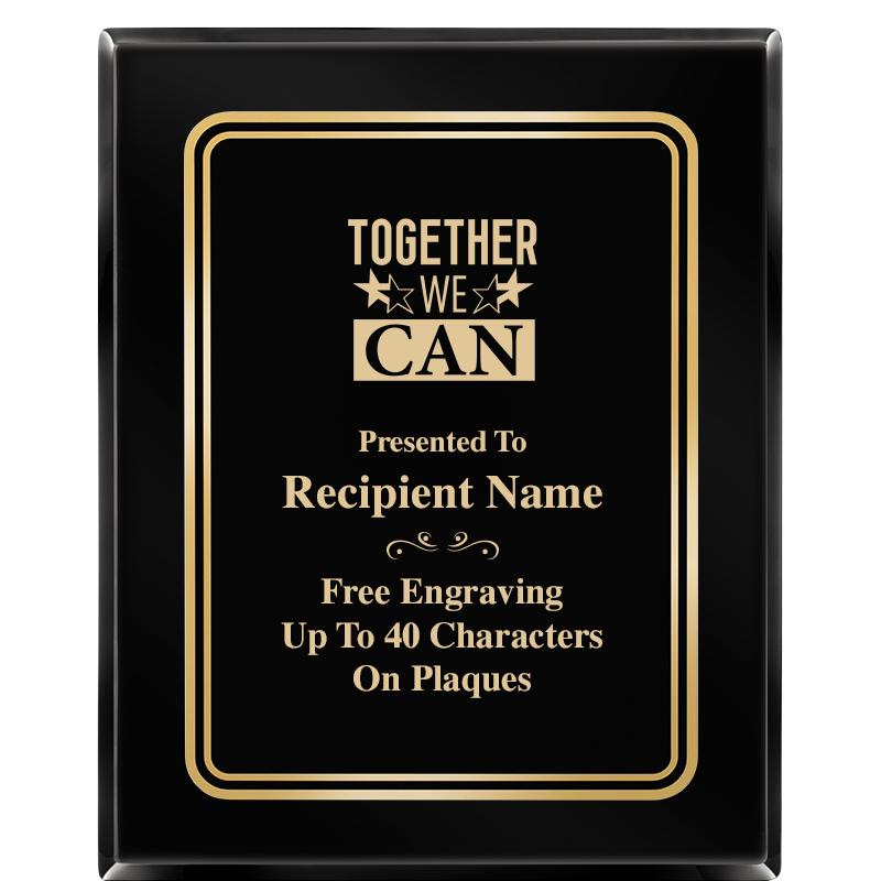 8" X 10" EBONY HERITAGE PLAQUE