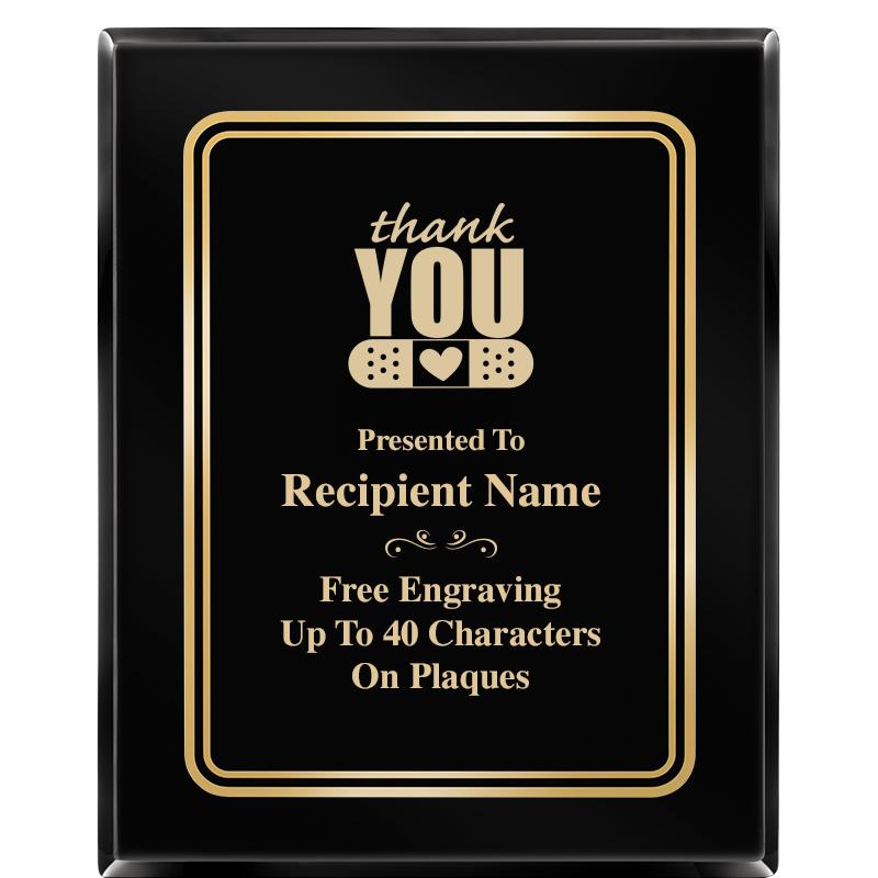 8" X 10" EBONY HERITAGE PLAQUE