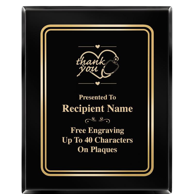 8" X 10" EBONY HERITAGE PLAQUE