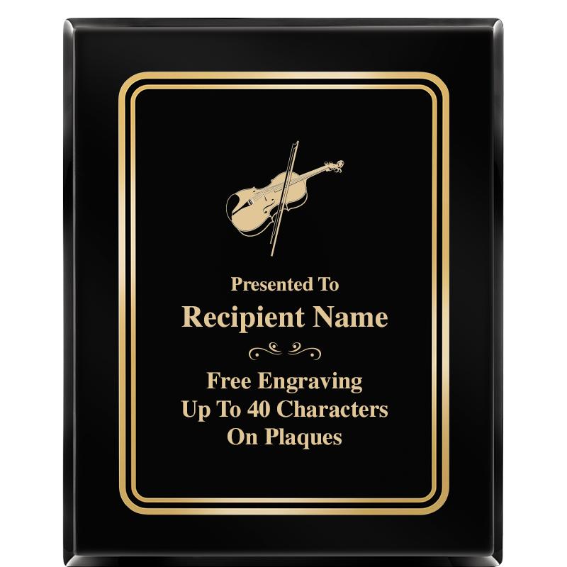 8" X 10" EBONY HERITAGE PLAQUE