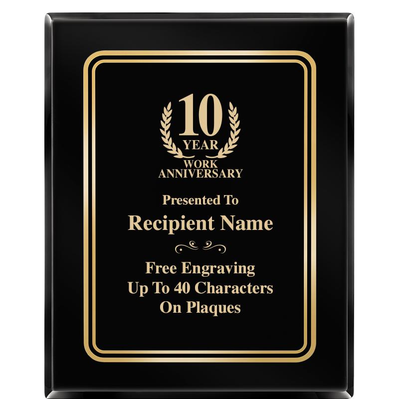 8" X 10" EBONY HERITAGE PLAQUE