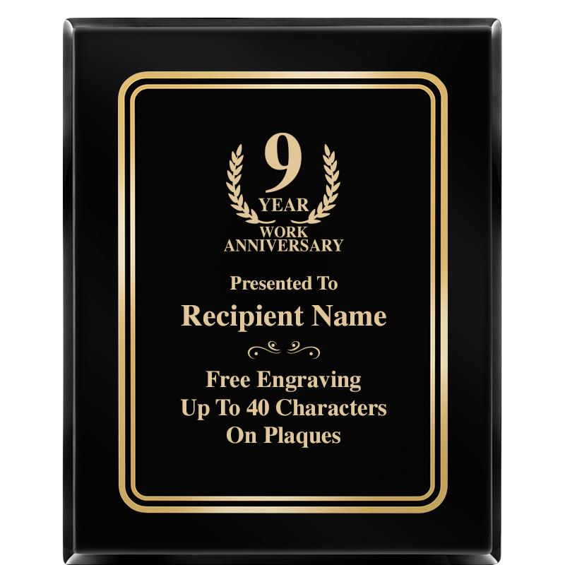 8" X 10" EBONY HERITAGE PLAQUE