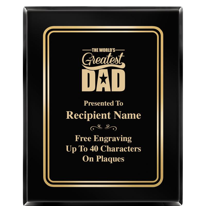 8" X 10" EBONY HERITAGE PLAQUE