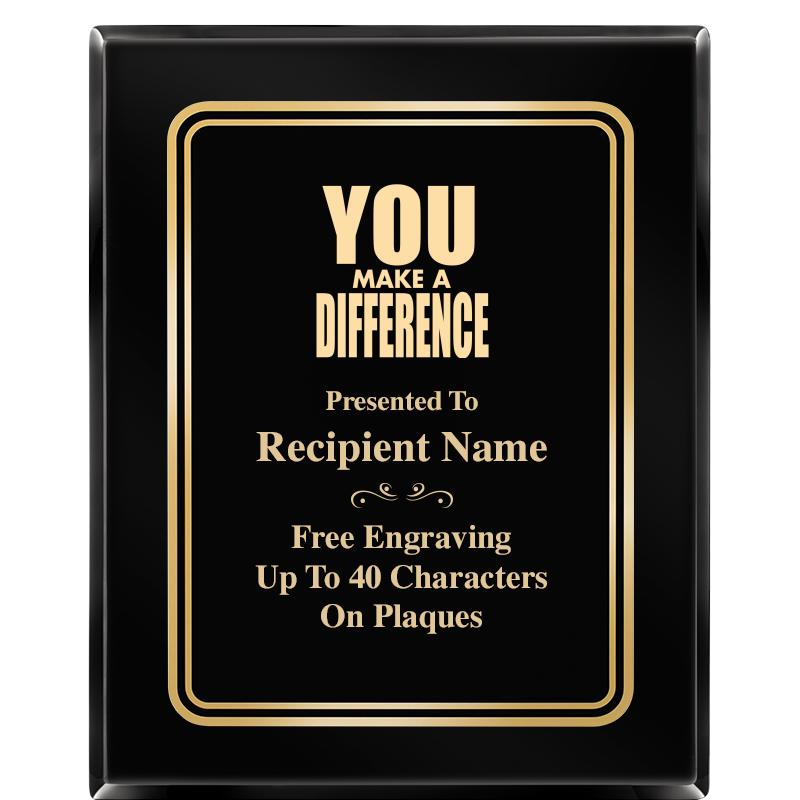 8" X 10" EBONY HERITAGE PLAQUE