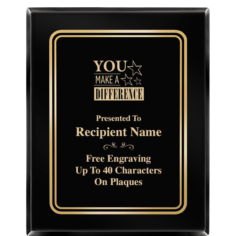 8" X 10" EBONY HERITAGE PLAQUE