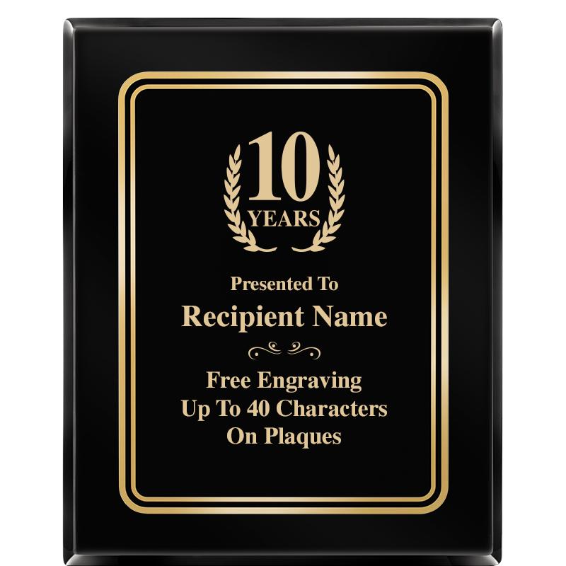 8" X 10" EBONY HERITAGE PLAQUE