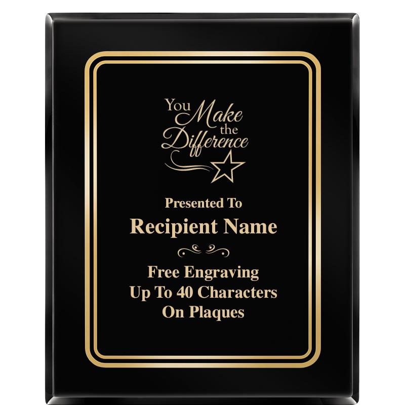 8" X 10" EBONY HERITAGE PLAQUE