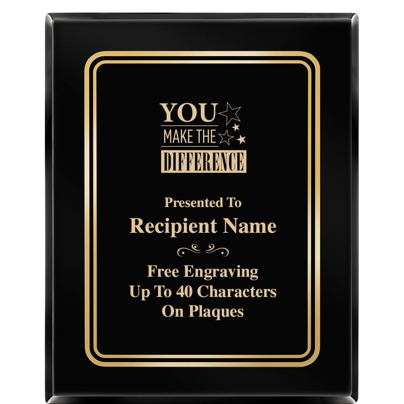 8" X 10" EBONY HERITAGE PLAQUE