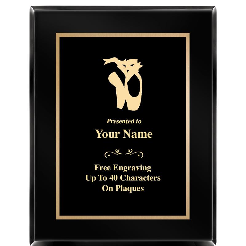 7X9 BLACK METAL PLT EBONY PLQ