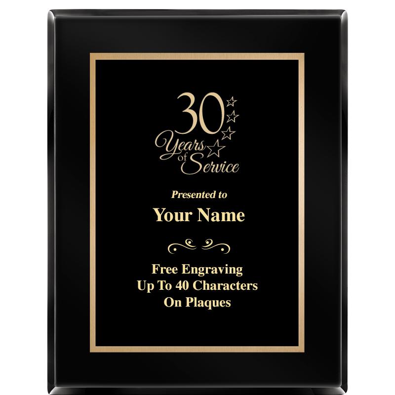 7X9 BLACK METAL PLT EBONY PLQ