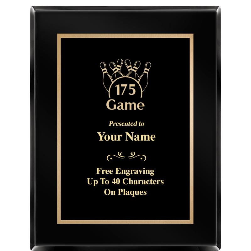 7X9 BLACK METAL PLT EBONY PLQ