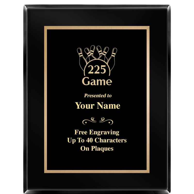 7X9 BLACK METAL PLT EBONY PLQ