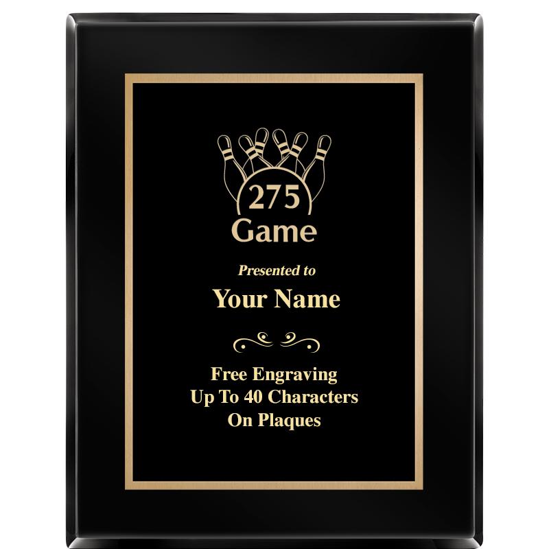 7X9 BLACK METAL PLT EBONY PLQ