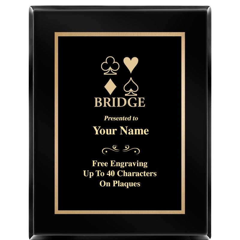 7X9 BLACK METAL PLT EBONY PLQ