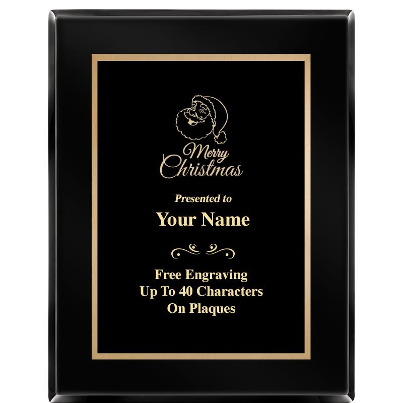 7X9 BLACK METAL PLT EBONY PLQ