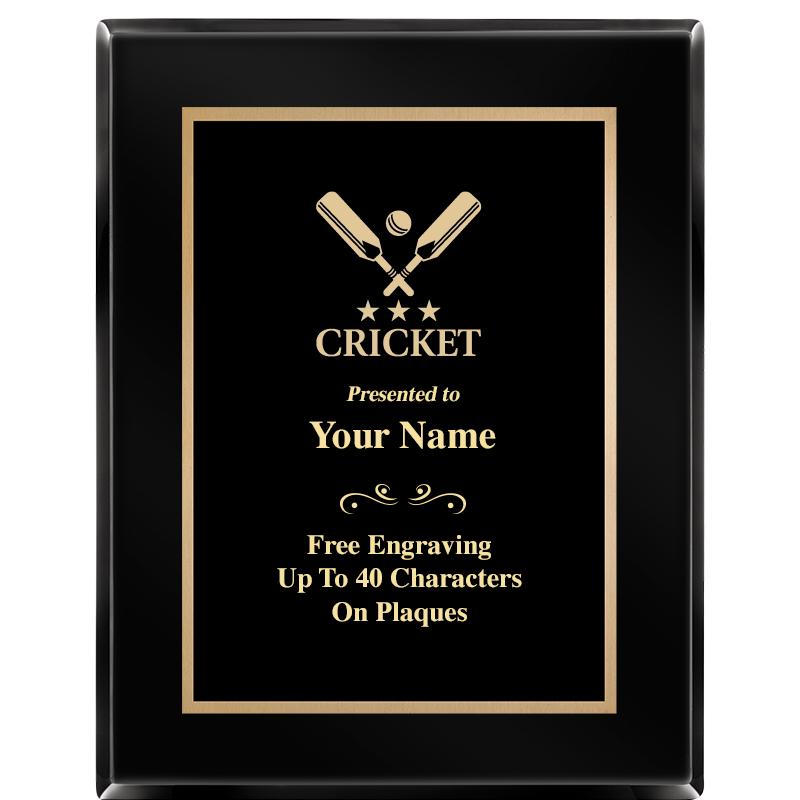 7X9 BLACK METAL PLT EBONY PLQ