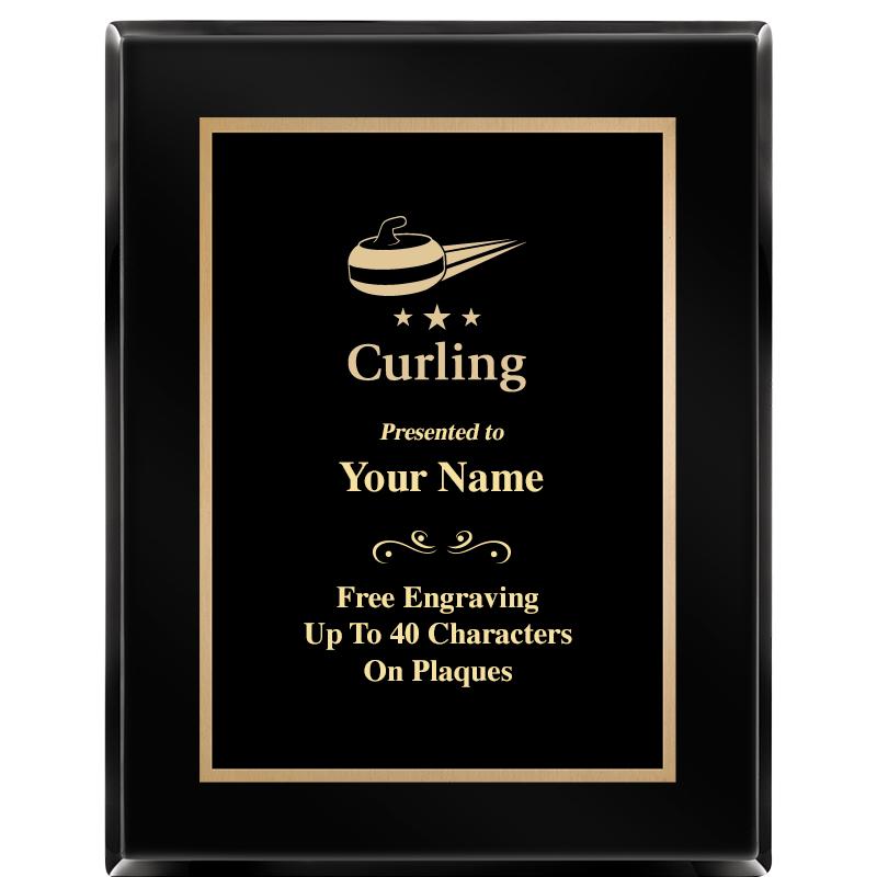 7X9 BLACK METAL PLT EBONY PLQ