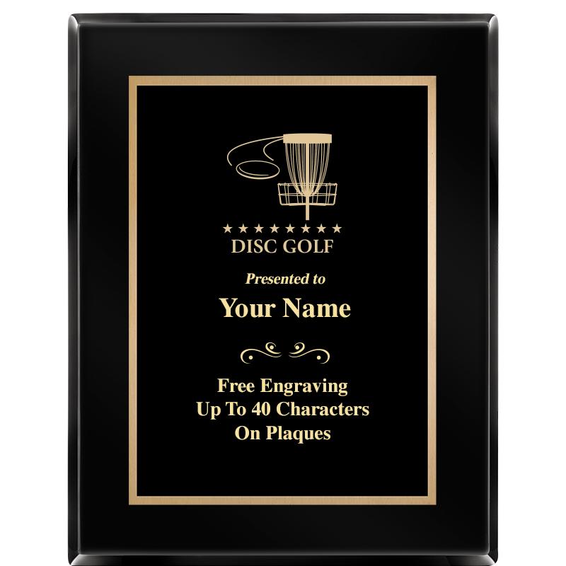 7X9 BLACK METAL PLT EBONY PLQ