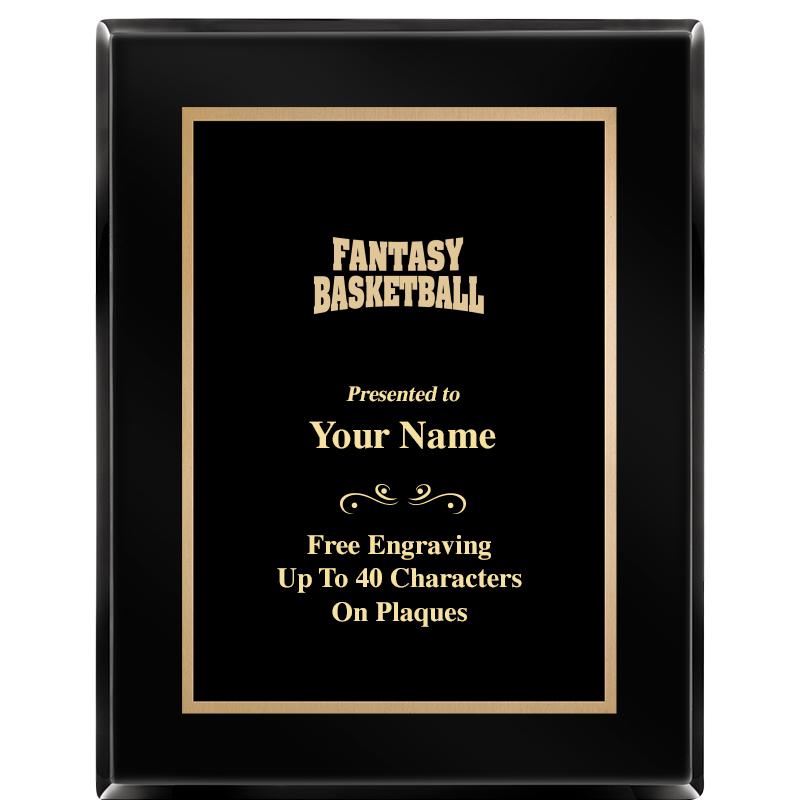 7X9 BLACK METAL PLT EBONY PLQ