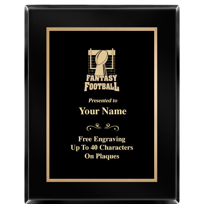 7X9 BLACK METAL PLT EBONY PLQ