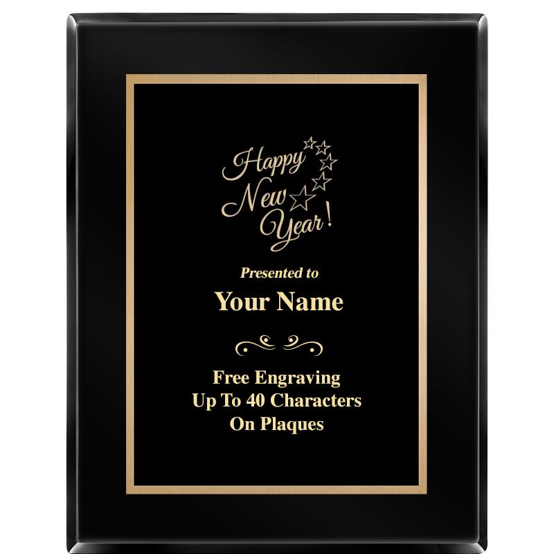 7X9 BLACK METAL PLT EBONY PLQ