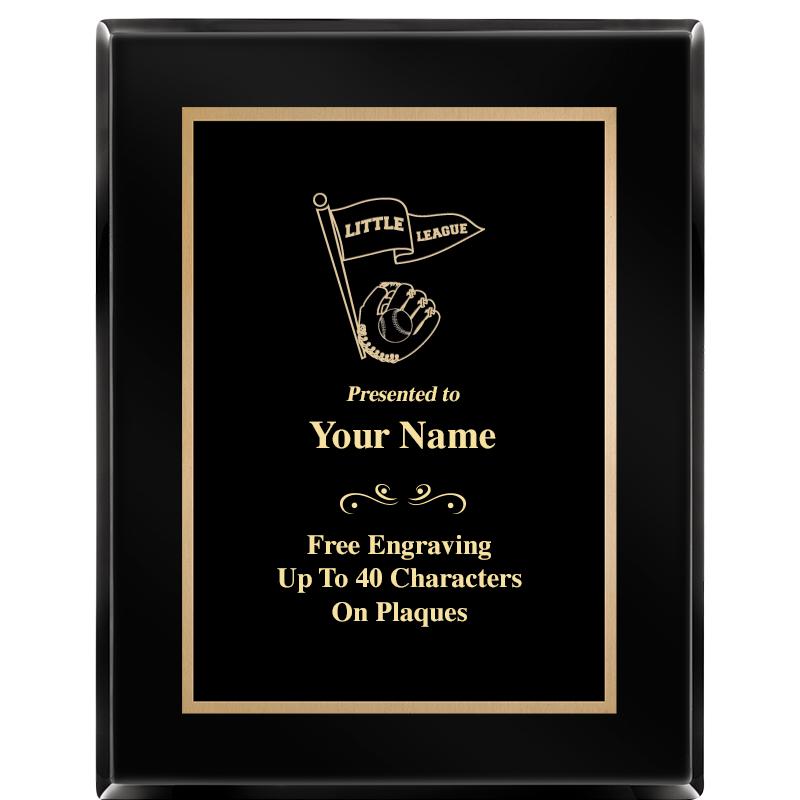 7X9 BLACK METAL PLT EBONY PLQ