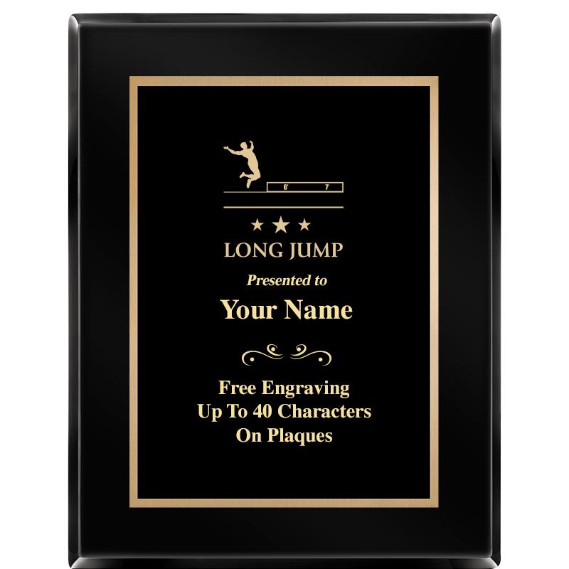 7X9 BLACK METAL PLT EBONY PLQ