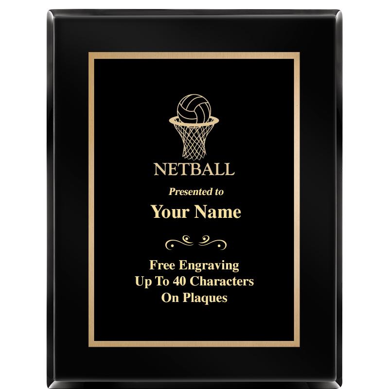 7X9 BLACK METAL PLT EBONY PLQ