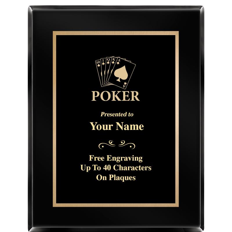 7X9 BLACK METAL PLT EBONY PLQ