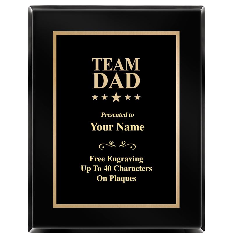 7X9 BLACK METAL PLT EBONY PLQ