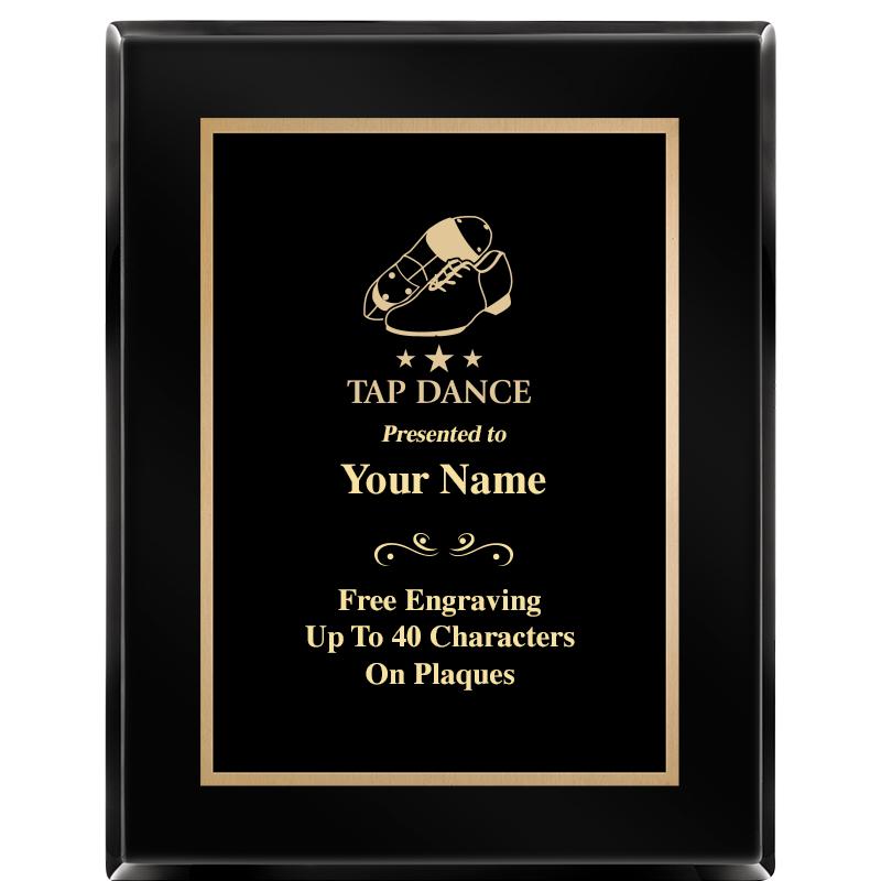 7X9 BLACK METAL PLT EBONY PLQ