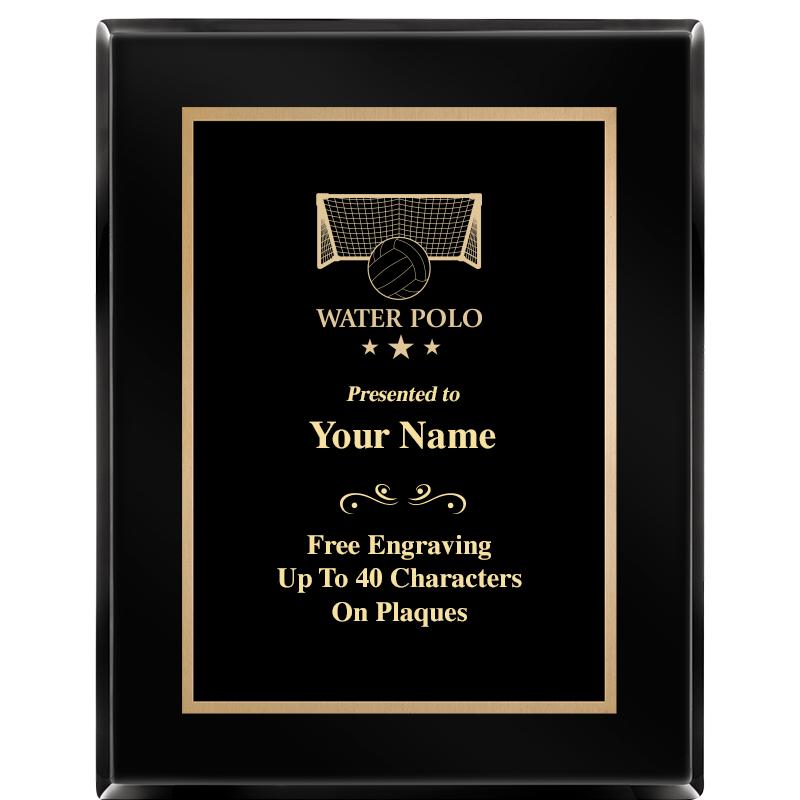 7X9 BLACK METAL PLT EBONY PLQ