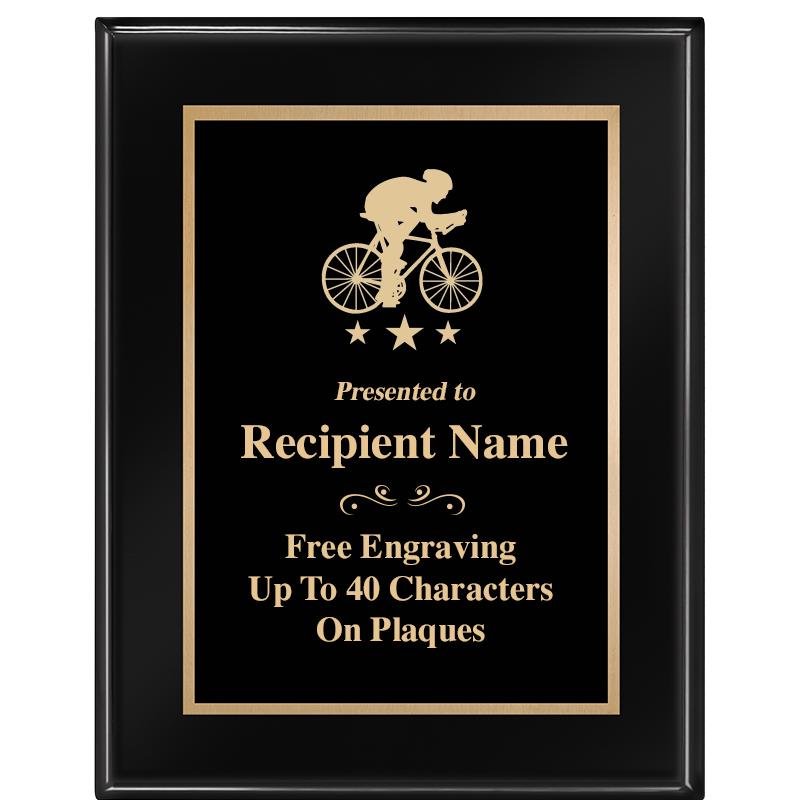 7 X 9 GLOSSED EBONY PLAQUE