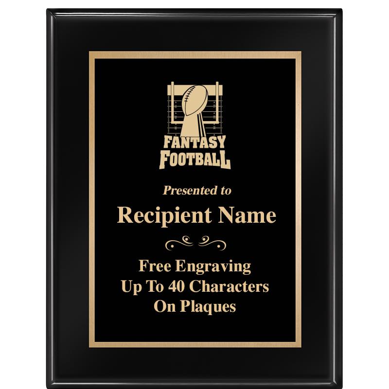 7 X 9 GLOSSED EBONY PLAQUE