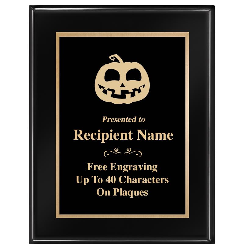 7 X 9 GLOSSED EBONY PLAQUE