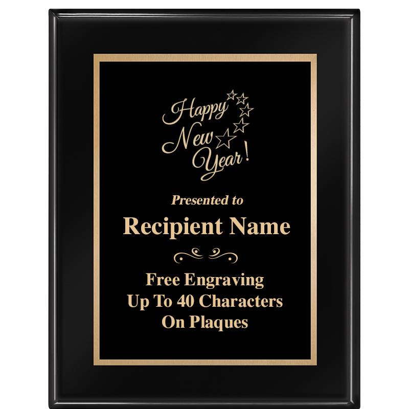7 X 9 GLOSSED EBONY PLAQUE