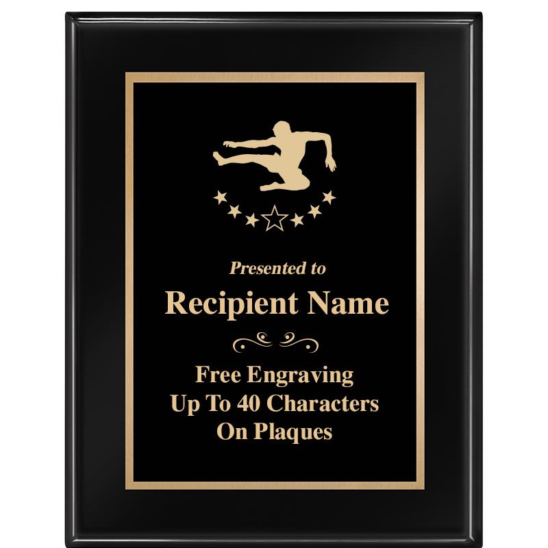 7 X 9 GLOSSED EBONY PLAQUE