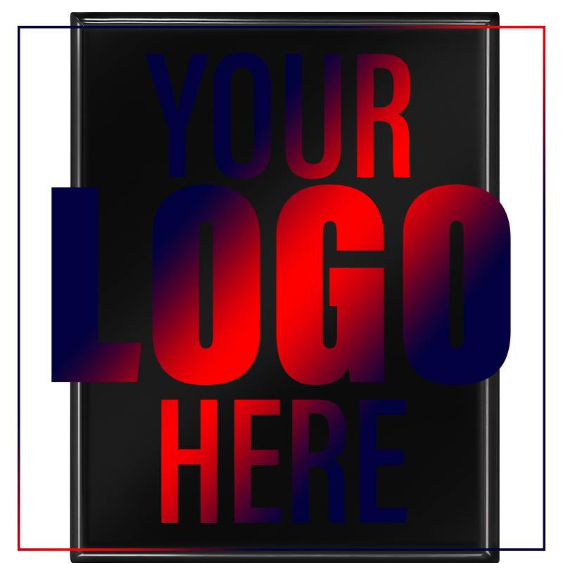 7X9 METAL PLATE EBONY PLAQUE