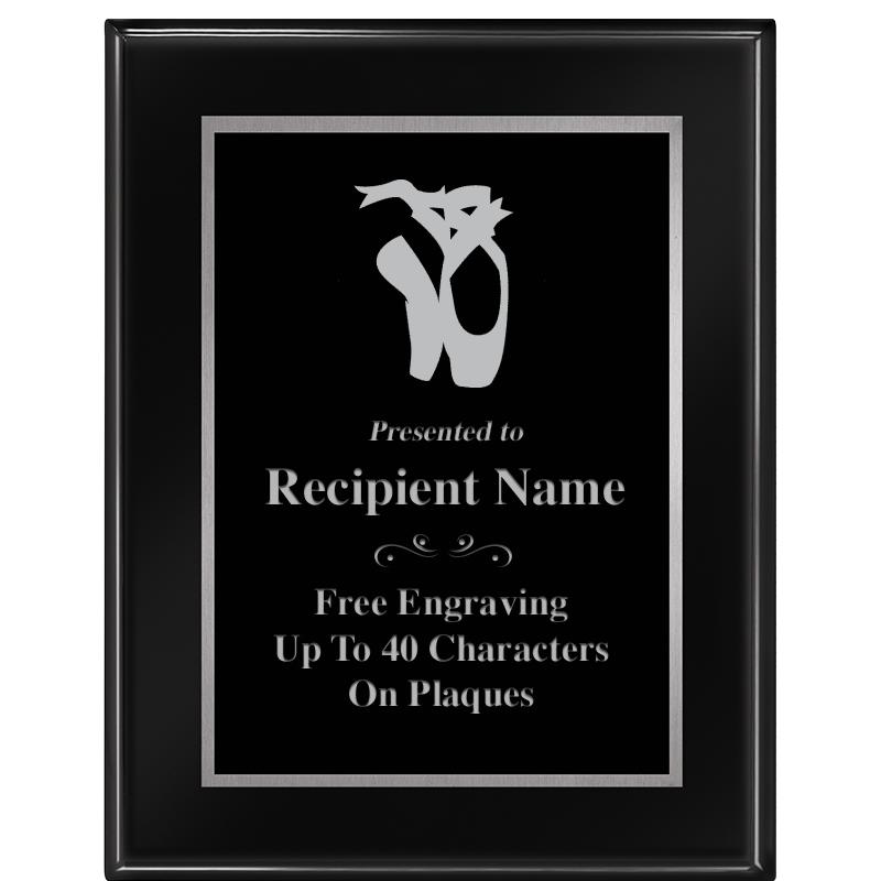 7"X9" GLOSSED EBONY PLAQUE SV