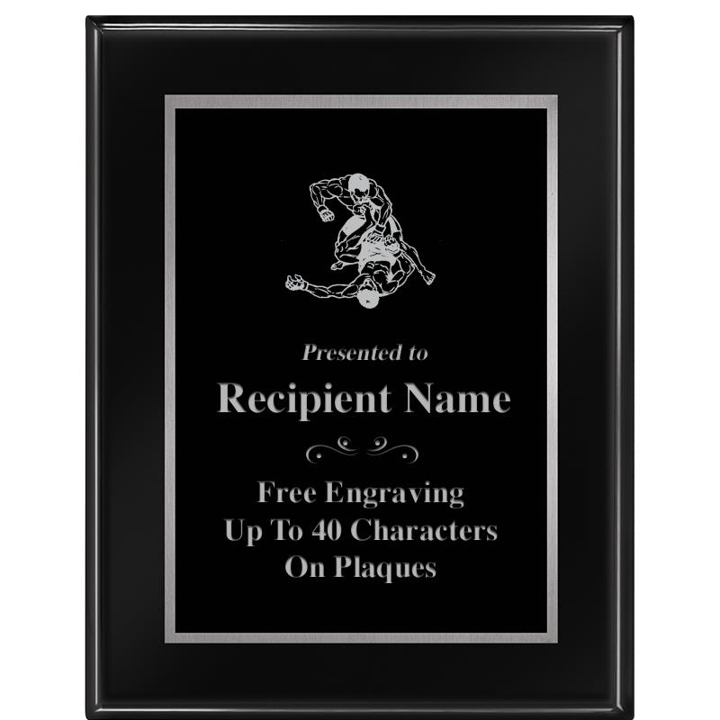 7"X9" GLOSSED EBONY PLAQUE SV