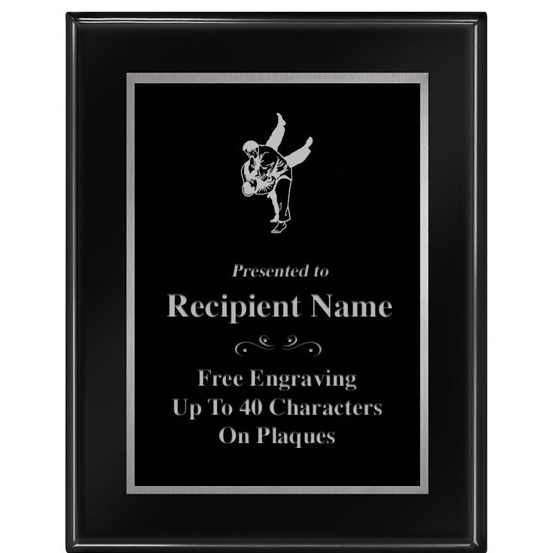 7"X9" GLOSSED EBONY PLAQUE SV