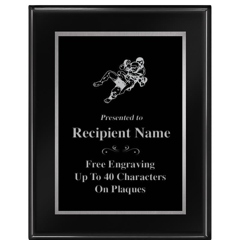 7"X9" GLOSSED EBONY PLAQUE SV