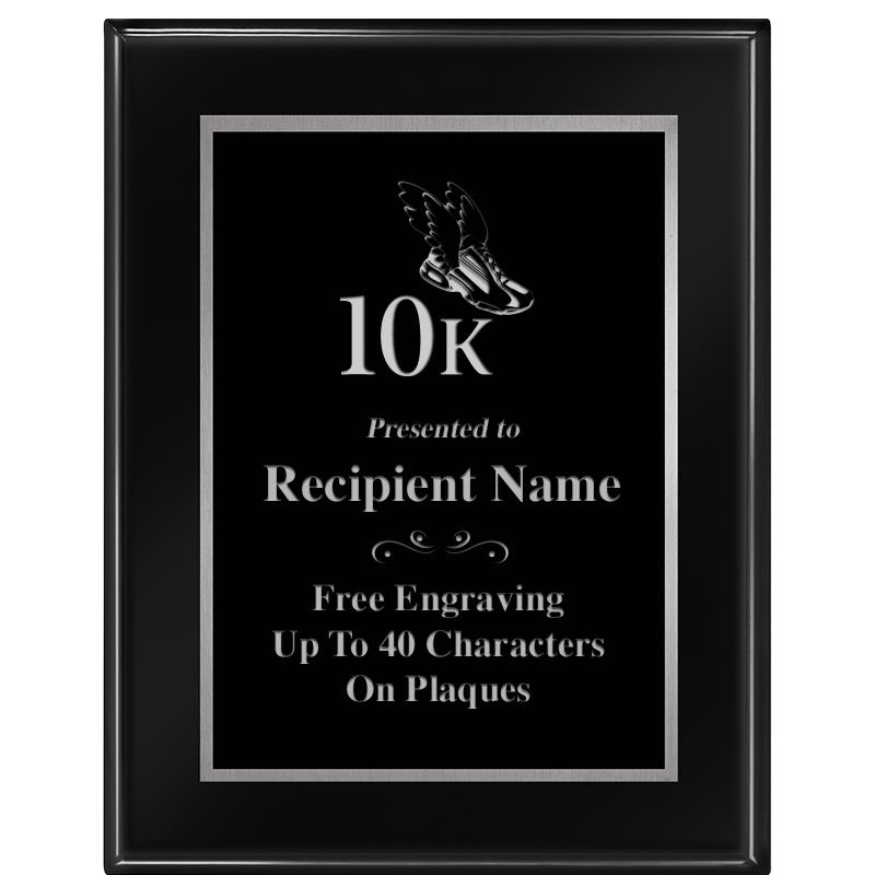 7"X9" GLOSSED EBONY PLAQUE SV